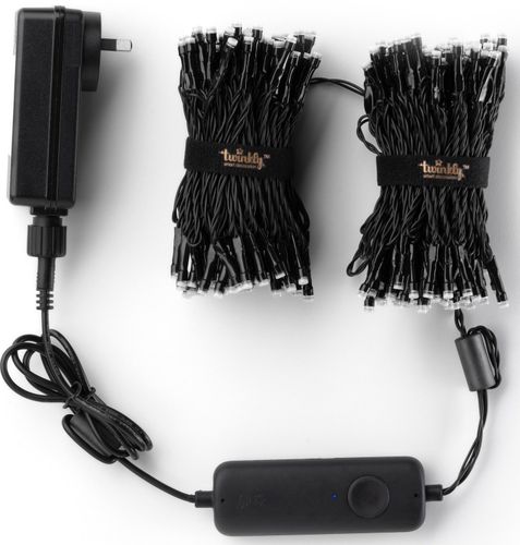 Smart LED Гирлянда Twinkly Strings RGB 250, BT+WiFi, Gen II, IP44 кабель черный (TWS250STP-BEU), фото