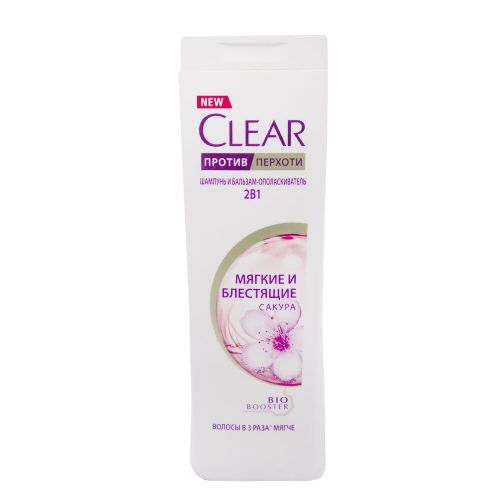 Shampun Clear Sakura, 2-in-1 shampun va konditsioner, Qazg'oqga qarshi 380 ml