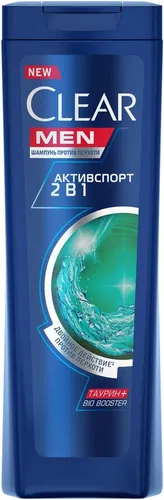 Шампунь Clear Vita Abe мужской Активспорт 2 в 1, 200 мл