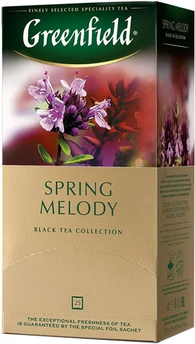 Greenfield black tea SPRING MELODY, в Узбекистане