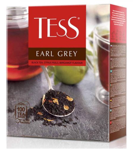 Черный чай TESS Earl Grey, 100 гр, arzon