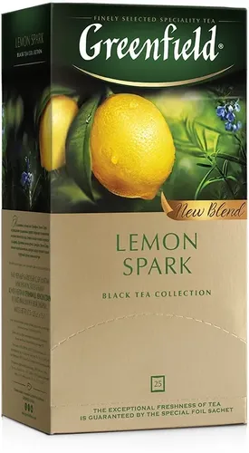 Greenfield black tea LEMON SPARK, в Узбекистане