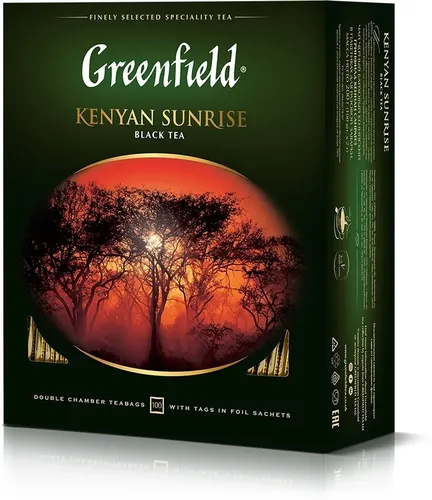 Greenfield black tea KENYAN SUNRISE, в Узбекистане