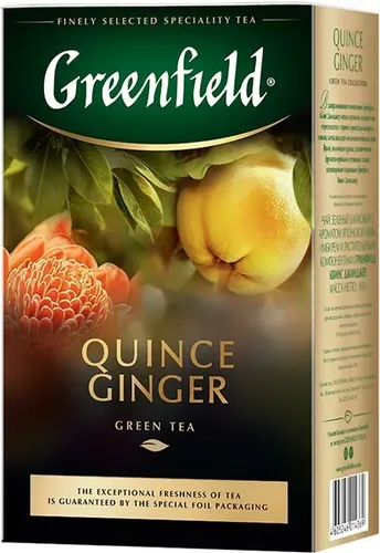 Greenfield green tea QUINCE GINGER, купить недорого