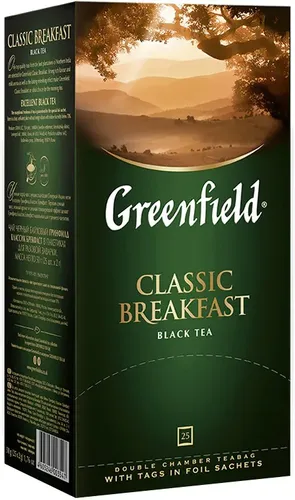 Черный чай Greenfield Classic Breakfast, 100 гр, arzon