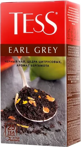 Черный чай TESS Earl Grey, 100 гр, 1390000 UZS