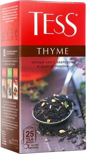 TESS black tea THYME, купить недорого