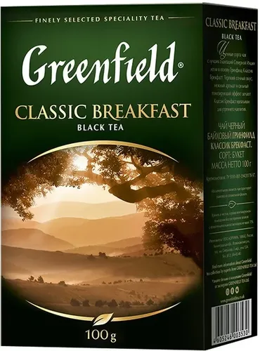 Qora choy Greenfield Classic Breakfast, 100 gr, купить недорого