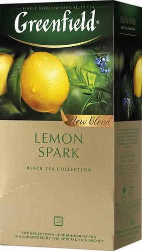 Greenfield black tea LEMON SPARK, фото