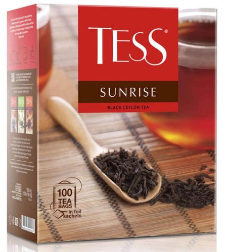 Черный чай TESS Sunrise, 100 гр, arzon