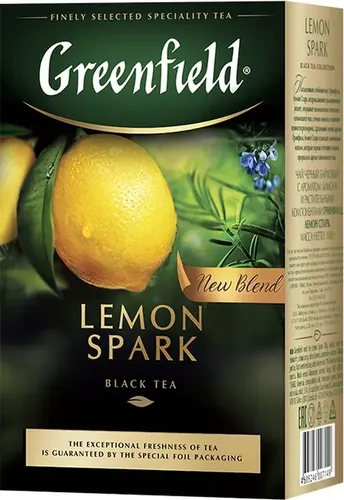 Greenfield black tea LEMON SPARK, купить недорого