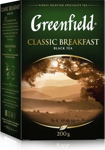 Qora choy Greenfield Classic Breakfast, 100 gr, в Узбекистане