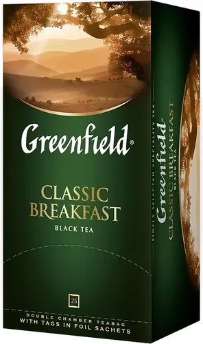 Qora choy Greenfield Classic Breakfast, 100 gr, O'zbekistonda