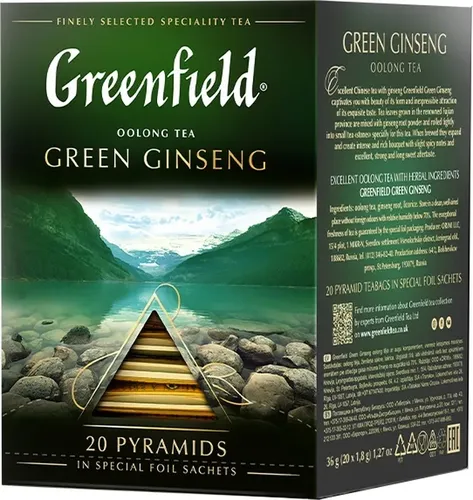 Greenfield green tea GREEN GINSENG, купить недорого