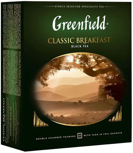 Qora choy Greenfield Classic Breakfast, 100 gr, 2200000 UZS