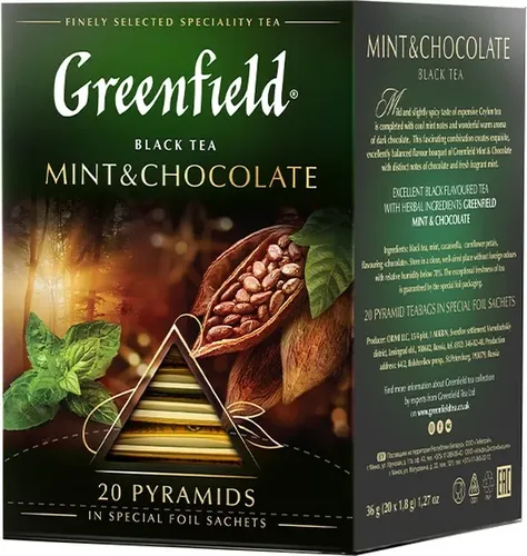 Greenfield black tea MINT CHOCOLATE, купить недорого