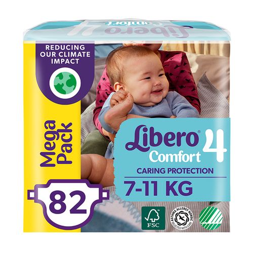 Tagliklar Libero Comfort "4" (7-11kg) 82 dona