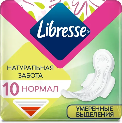 Prokladkalar LIBRESSE Natural Care Ultra Normal 10 dona 4 tomchi