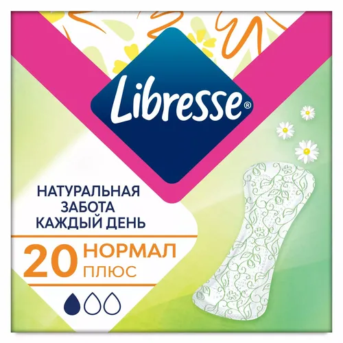 Ежедневки LIBRESSE Natural Care Normal 20 шт
