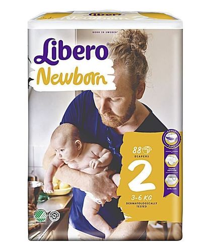 Подгузники LIBERO Newborn "2" (3-6кг) 88 шт