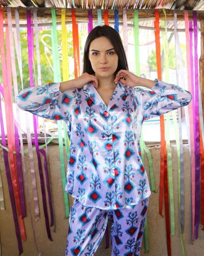 Женский пижамный комплект Fratellicasa с принтом иката