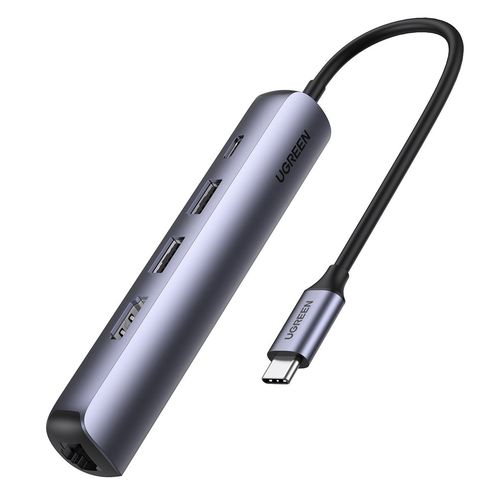 Ko'p portli konsentrator 5 в 1 UGREEN USB-C 10919