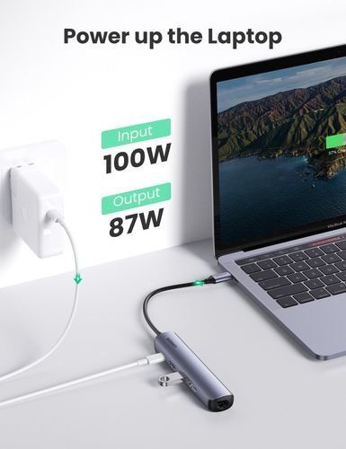 Многопортовый концентратор 5 в 1 UGREEN USB-C 10919, фото