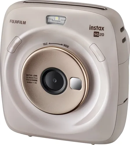 Rasmlarni bir zumda chiqazadigan fotoapparat Fujifilm Instax Square SQ 20 Beige, Black, фото