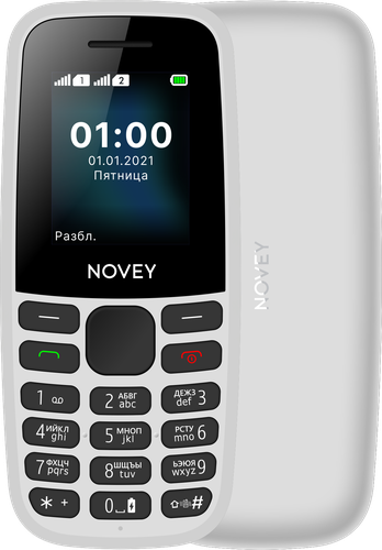 Мобильный телефон NOVEY 100, 32 Мб, White, купить недорого
