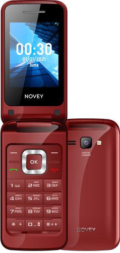 Мобильный телефон NOVEY A30R, 32 Мб, Red