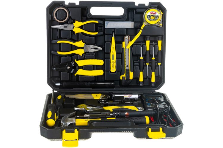 Набор инструментов для электрика WMC TOOLS 1034 34пр
