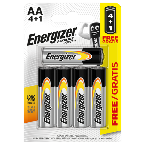 Батарейка Energizer Alkaline Power AA BP5 4+1 E300483502