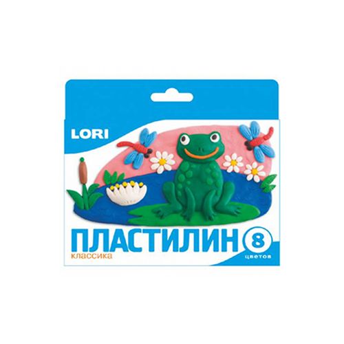 Plastilin Lori "Klassika" 8 ranglar 20 gr yevroilmoqsiz