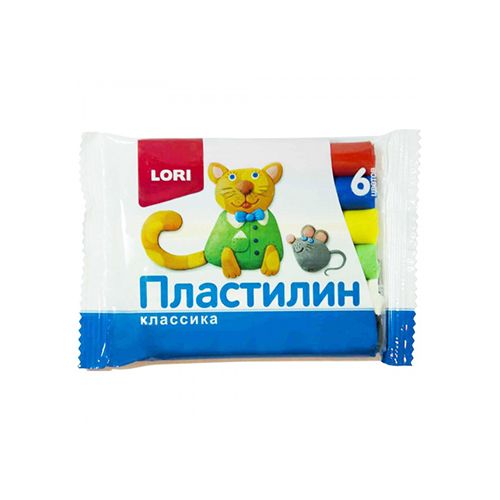 Пластилин Lori "Классика" 6 цветов 12гр