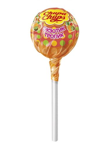 Chupa Chups karameli Ekzotik-Tropik , 12g/100ta dona, O'zbekistonda