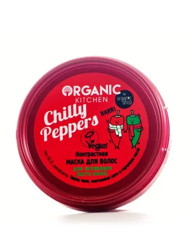 Маска для волос Organic Kitchen Chilly peppers Контрастная, 100 мл, купить недорого