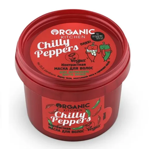 Маска для волос Organic Kitchen Chilly peppers Контрастная, 100 мл