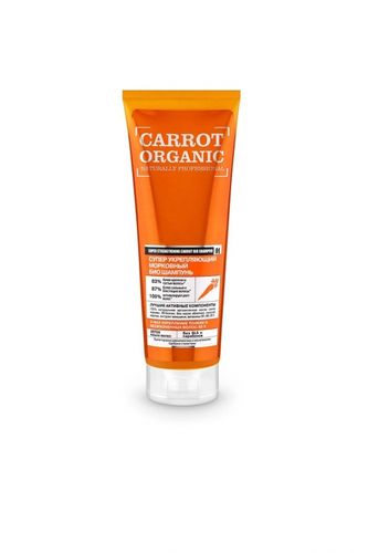 Organik tabiiy professional Carrot Bio soch shampuni "Super Strengthening", 250 ml