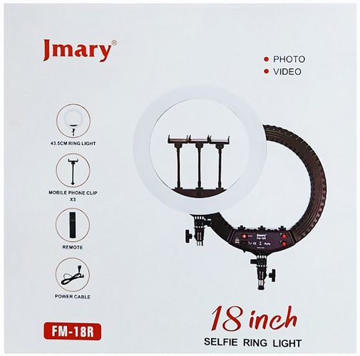 Кольцевая светодиодная лампа «Jmary FM-18R» - Без штатива, фото