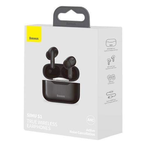 Беспроводные наушники Baseus SIMU ANC True Wireless Earphones S1  (NGS1-01), фото № 4