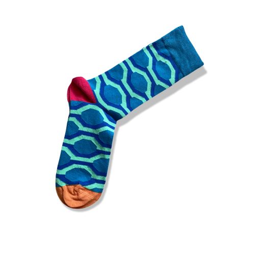 7Daysocks Socks Concept paypoqlari, Бирюзовый принт, Голубой, фото № 4