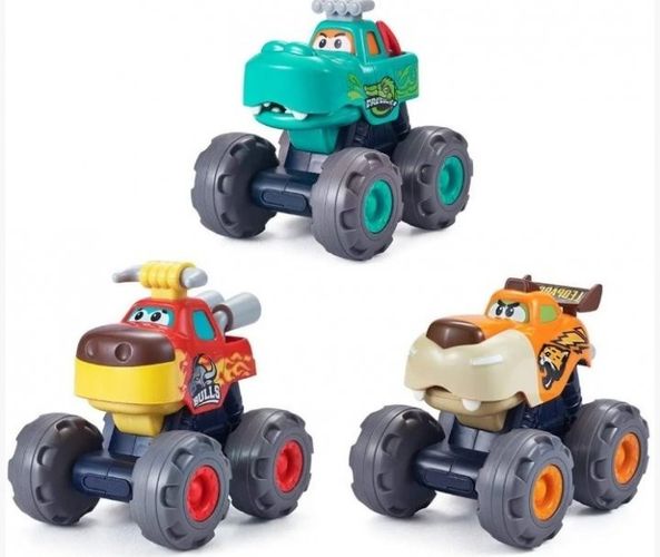 Avtomobillar to'plami Hola Toys Monster Truck (3ta buyumdan iborat to'plam)