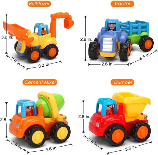 Набор машинок для фермы Hola Toys (комплект из 4 шт.), купить недорого