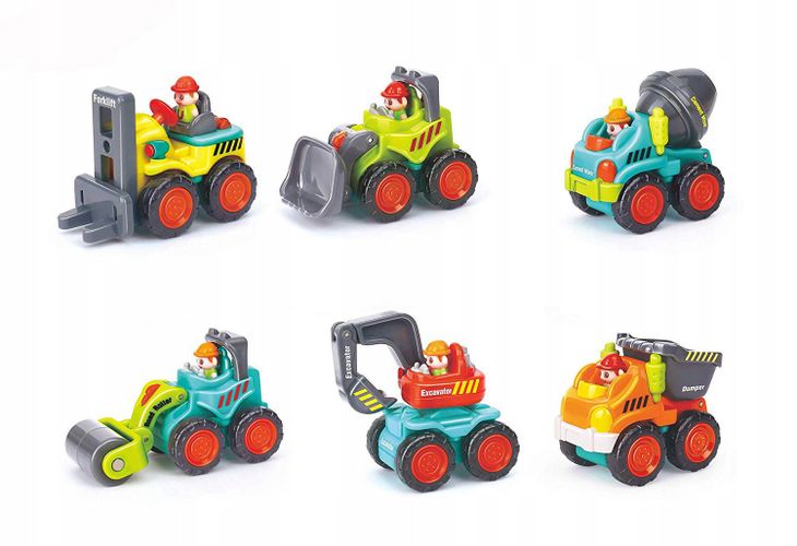 Набор машинок строительной спецтехники Hola Toys (комплект из 6 шт.)