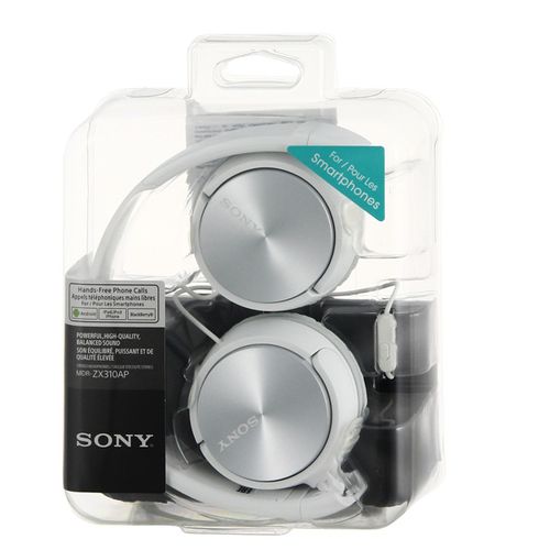 Наушники Sony MDR-ZX310AP, Белый, в Узбекистане