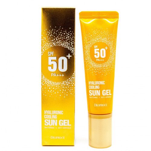 Солнцезащитный крем Deoproce Hyaluronic Cooling Sun Gel SPF 50+ PA+++, 50 гр.