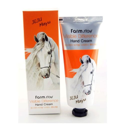 Qo'l uchun krem FarmStay Visible Difference Hand Cream Jeju Mayu