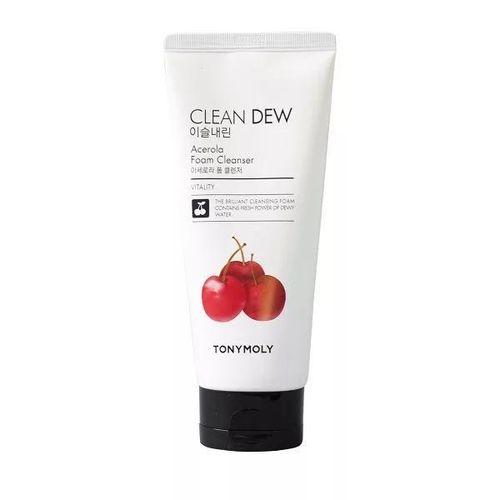 Yuvinish uchun ko'pik Tony Moly Clean Dew Acerola Foam Cleanser