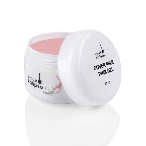 Сover Milk Pink Gel - Гель для наращивания ногтей Kalipso, молочный розовый, 50 мл