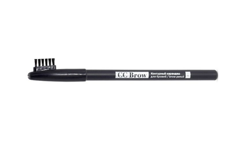 Контурный карандаш для бровей brow pencil СС Brow, №02 серо-коричневый